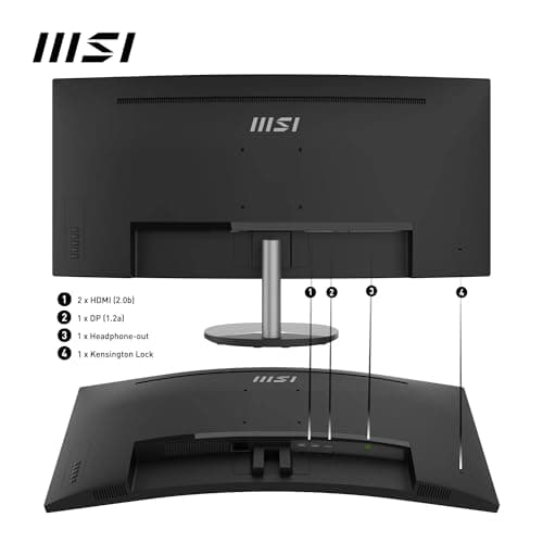 MSI PRO MP341CQ 34" UWQHD Monitor image