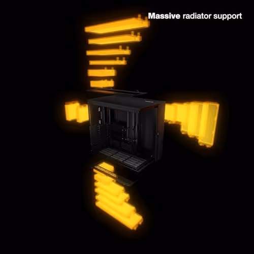 be quiet! Light Base 900 FX ATX Full Tower White with Tempered Glass Side Panel and USB 3.2 Gen 2 Type-C USB 3.2 Gen 1 Type-A image