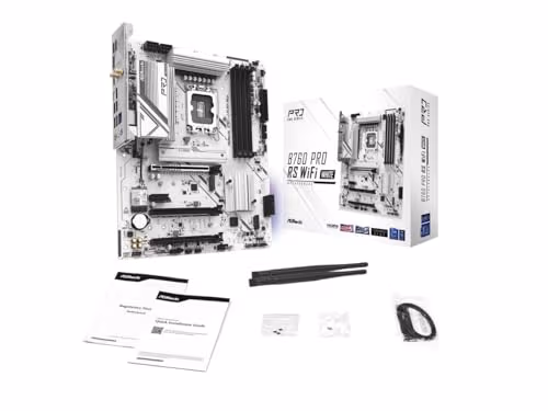 ASRock B760M Pro RS WiFi White DDR5 Micro ATX image