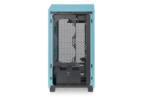 Thermaltake The Tower 200 Mini-ITX Tower Turquoise Tempered Glass Side Panel image