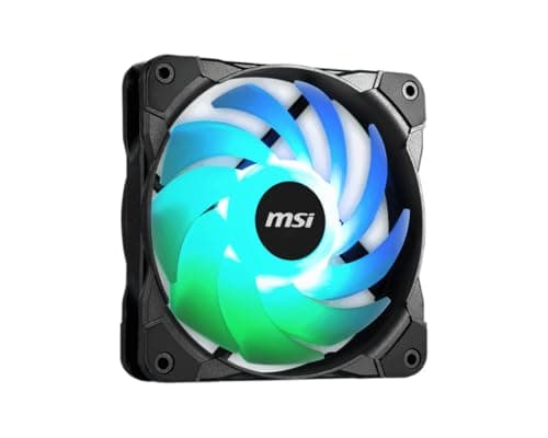 MSI MAG MAX F12A-3 120mm Black Addressable RGB PWM 40.1 CFM 3-Pack image