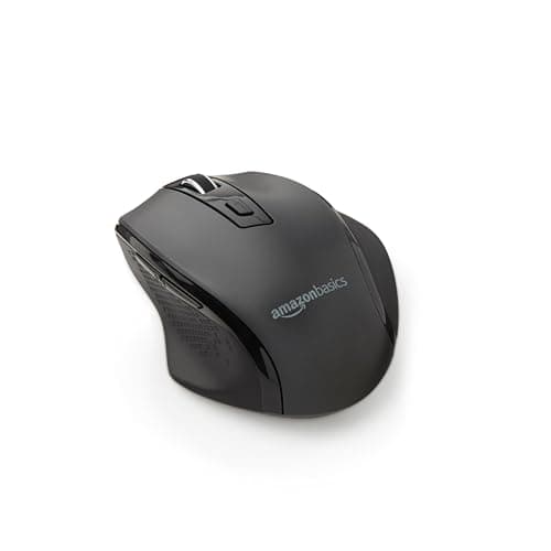 AmazonBasics Ergonomic Wireless PC Mouse - DPI adjustable - Black main image