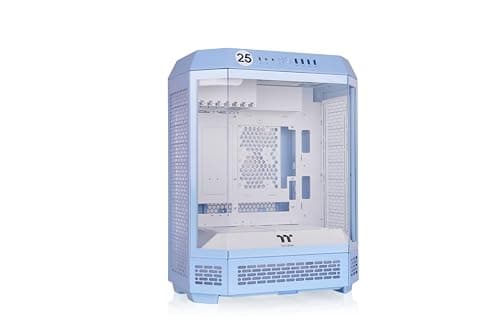 Thermaltake The Tower 600 ATX Mid Tower Blue Tempered Glass Side Panel image