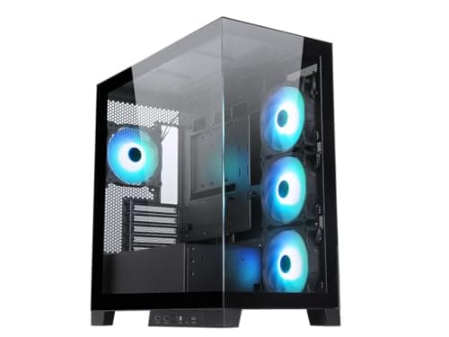 SAMA AR01-RGB Micro ATX Mini Tower Black with Tempered Glass Side Panel and USB 3.2 Gen 2 Type-C USB 3.2 Gen 1 Type-A image