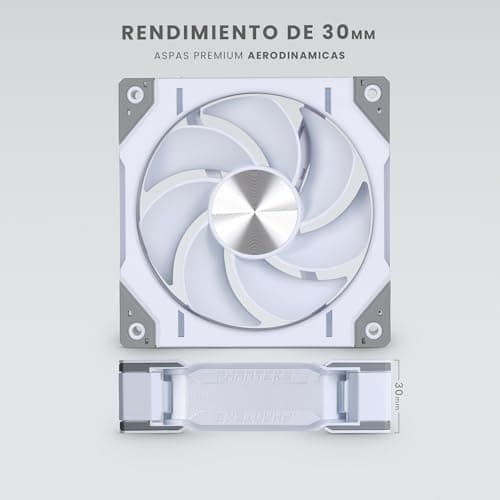 Phanteks D30-120 120mm White Reversed Addressable RGB PWM 3-Pack image