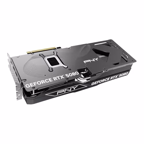 PNY OC GeForce RTX 5080 16GB GDDR7 Black image