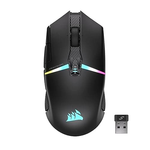 Corsair NIGHTSABRE RGB Wireless/Bluetooth/Wired Optical Gaming Mouse image