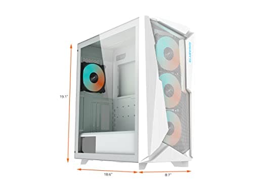 Gigabyte C301 ATX Mid Tower White Tempered Glass image