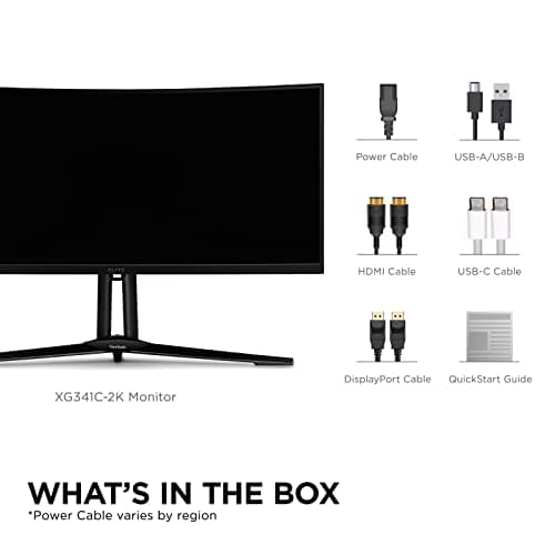 ViewSonic XG341C-2K 34" 3440x1440 200Hz Mini LED VA Curved Monitor image