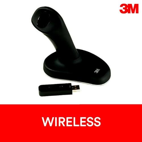 3M Wireless Ergonomic Optical Mouse, Patented Vertical Grip Design Keeps Your Hand and Wrist at a Neutral Angle for Comfort, USB Plug and Play, Soft-Touch Surface, Small Size, Black (EM550GPS) image