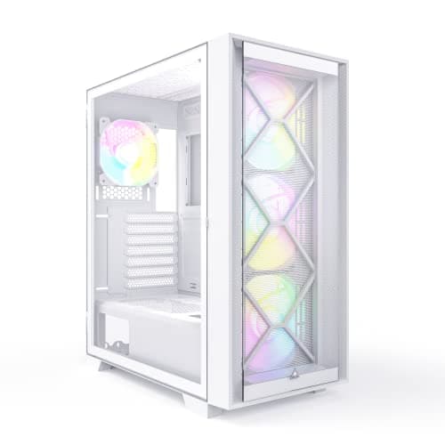 Montech AIR 1000 PREMIUM ATX Mid Tower White with Tempered Glass Side Panel, USB 3.2 Gen 1 Type-A, USB 2.0 Type-A main image