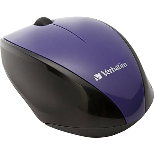 Verbatim Multi-Trac Blue LED Optical Wireless Wireless Optical Purple Mouse image
