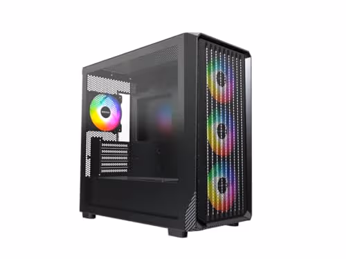 Montech X5M Micro ATX Mini Tower Black with Tempered Glass Side Panel main image