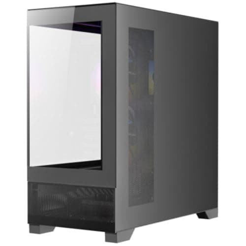 Antec CX500M RGB Micro ATX Mini Tower Black Tempered Glass Side Panel and USB 3.2 Gen 2 Type-C, USB 3.2 Gen 1 Type-A image