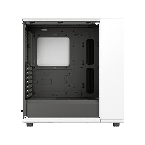 Fractal Design North ATX Mid Tower PC Case - Chalk White with Walnut Front and Mesh Side Panel image