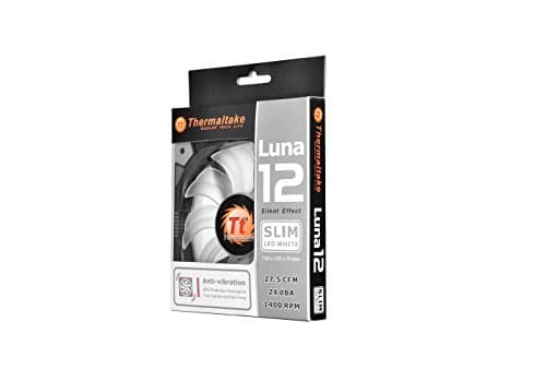 Thermaltake Luna Slim 120mm Black/White White LED image