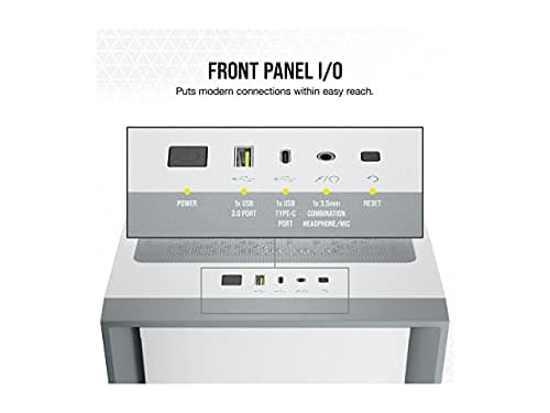 Corsair 4000D Tempered Glass Mid-Tower ATX Case - White image