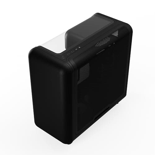 HYTE X50 ATX Mid Tower Black with Tempered Glass Side Panel and USB 3.2 Gen 2x2 Type-C, USB 3.2 Gen 1 Type-A image