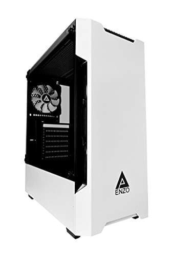 Apevia Enzo ATX Mid Tower Pink with Tempered Glass Side Panel and USB 3.2 Gen 1 Type-A, USB 2.0 Type-A image