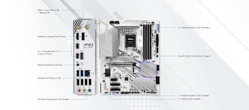 ASRock Z890 Pro RS WiFi White DDR5 ATX image