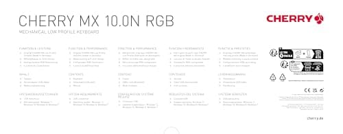 Cherry MX 10.0N RGB Wired Slim Mechanical Keyboard image