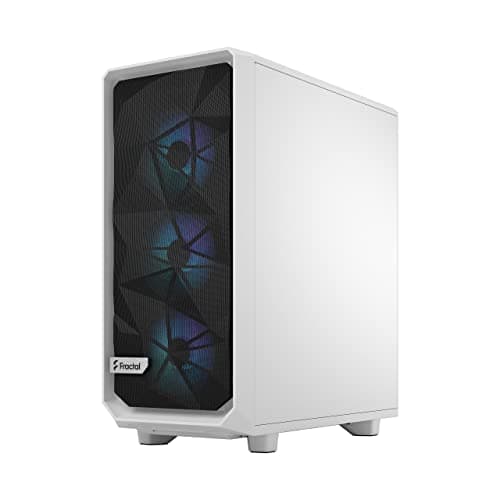 Fractal Design Meshify 2 Compact RGB ATX Mid Tower White Tempered Glass image