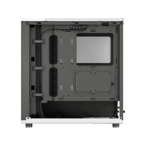 Fractal Design North ATX Mid Tower PC Case - Chalk White with Walnut Front and Mesh Side Panel image