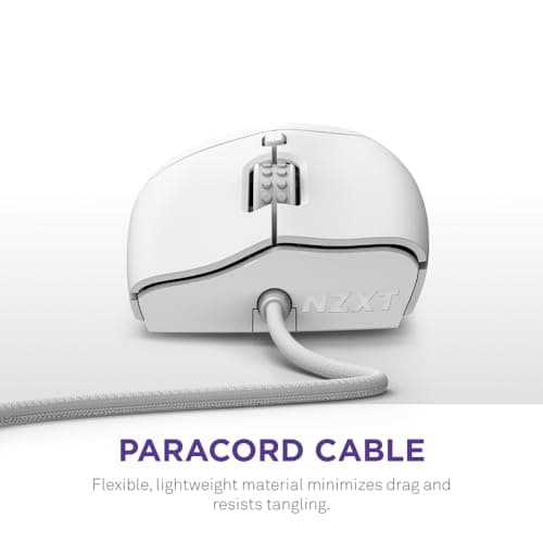 NZXT Lift 2 Ergo White Wired Optical Mouse image