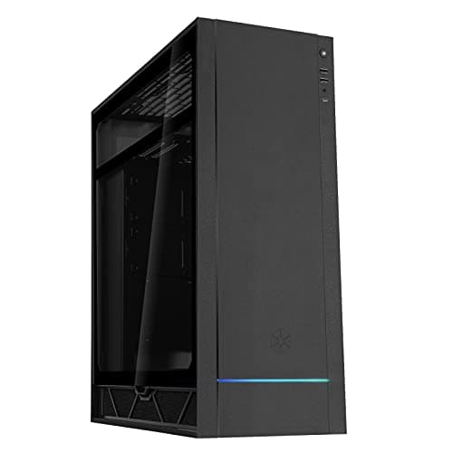 Silverstone ALTA F1 ATX Mid Tower Black Tempered Glass Side Panel, USB 3.2 Gen 2 Type-C, USB 3.2 Gen 1 Type-A main image