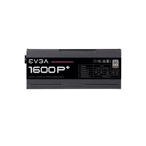 EVGA SuperNOVA 1600 P+ Black 1600W Fully Modular 80+ Platinum Certified ATX image