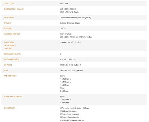 Thermaltake Core V1 Mini-ITX Desktop Black image