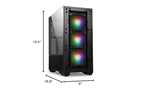 Lian Li Lancool II Mesh ATX Mid Tower Black with Tempered Glass Side Panel and USB 3.2 Gen 1 Type-A image