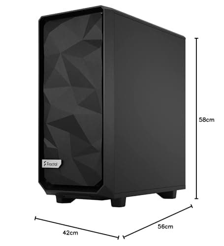 Fractal Design Meshify 2 Compact Lite ATX Mid Tower Black Tinted Tempered Glass image