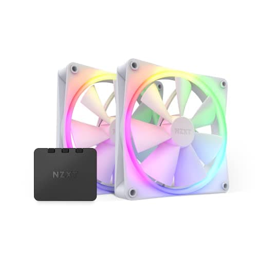 NZXT F140 140mm White PWM RGB 2-Pack image