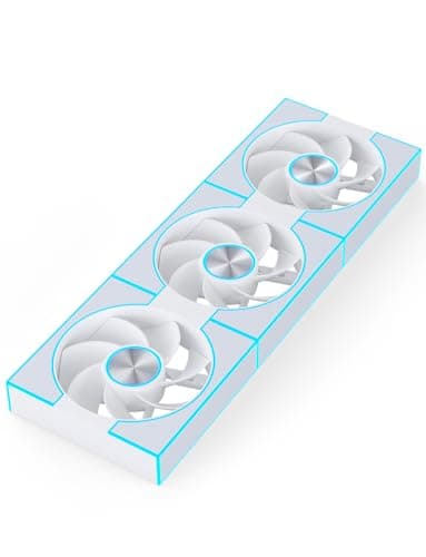 darkFlash DM8R LINE Black Reverse 120mm White Pack of 3 main image