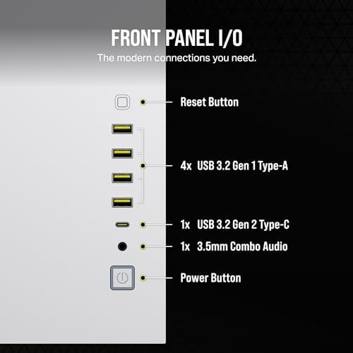 Corsair 6500X ATX Mid Tower White Tempered Glass image