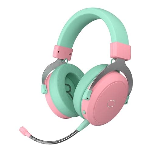 Cooler Master CH351 Green / Pink Closed-Back Headphones image