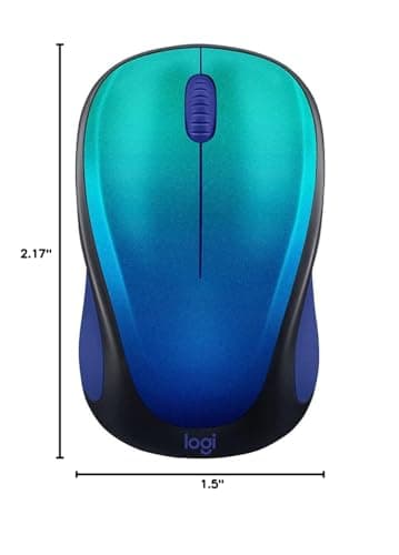 Logitech M317 Blue Aurora Wireless/Wired Optical Mouse image