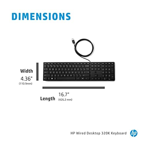 HP 320K Wired Standard Keyboard image