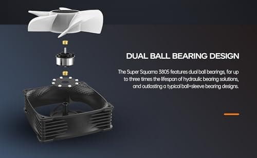 Geometric Future Squama 3805 120mm Black Addressable RGB PWM 115 CFM 1-Pack image