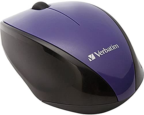 Verbatim Multi-Trac Blue LED Optical Wireless Wireless Optical Purple Mouse image