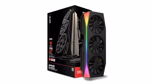 XFX Mercury OC RGB Radeon RX 9070 XT 16GB GDDR6 Black image