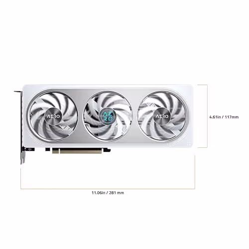 Gigabyte AERO OC GeForce RTX 5060 8GB GDDR7 Silver image