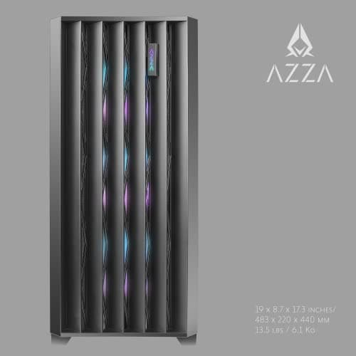 Azza Legionaire 470 ATX Mid Tower Black Mesh Side Panel image