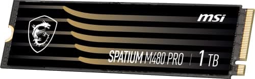 MSI SPATIUM M480 PRO 1TB SSD M.2-2280 PCIe 4.0 x4 NVMe image
