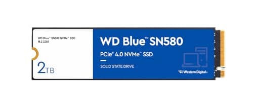 Western Digital Blue SN580 2TB SSD M.2 PCIe 4.0 NVMe main image