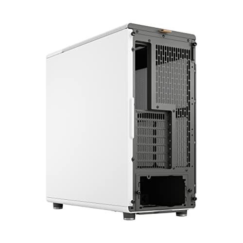 Fractal Design North ATX Mid Tower PC Case - Chalk White with Walnut Front and Mesh Side Panel image