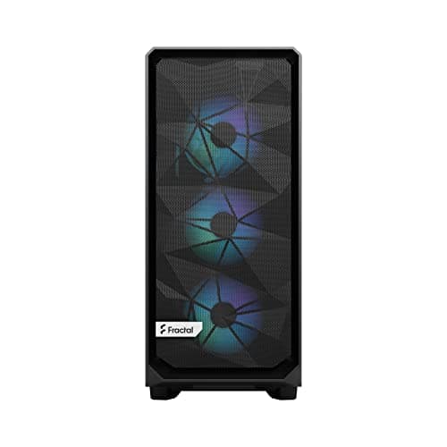 Fractal Design Meshify 2 Compact RGB ATX Mid Tower Black Tinted Tempered Glass image