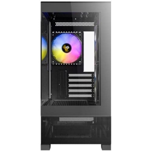 Antec CX500M RGB Micro ATX Mini Tower Black Tempered Glass Side Panel and USB 3.2 Gen 2 Type-C, USB 3.2 Gen 1 Type-A image