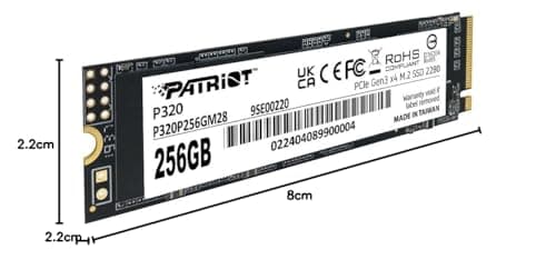 Patriot P320 256GB M.2-2280 SSD PCIe 3.0 x4 NVMe image